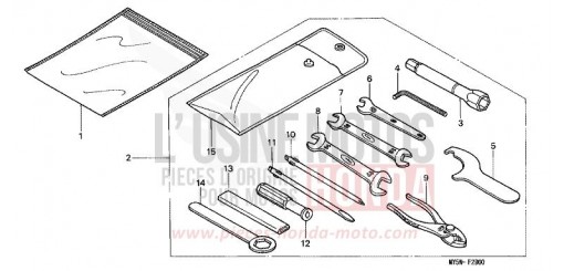 ETIQUETTE DE PRECAUTIONS CB500W de 1998